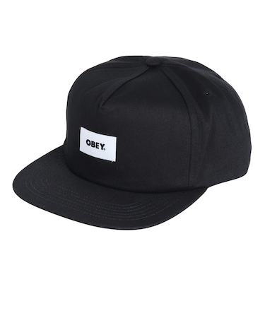 オベイ（OBEY）BOLD LABEL ORGANIC STRAPB キャップ 100490095BLKO24P