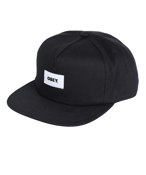 オベイ（OBEY）BOLD LABEL ORGANIC STRAPB キャップ 100490095BLKO24P