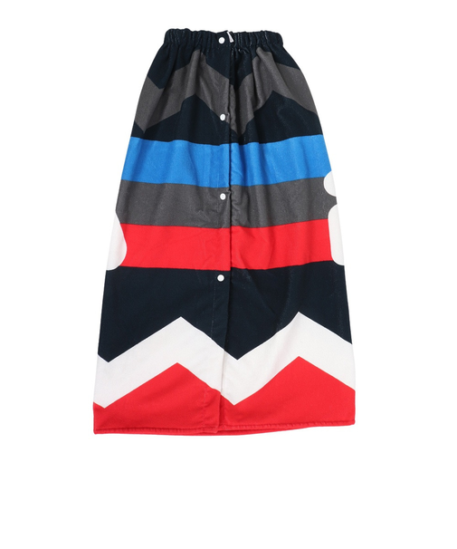 フィラ（FILA）水泳 タオル ボーダー幾何学柄巻きタオル 424879-NV