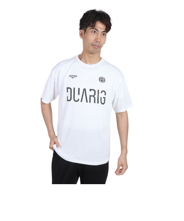 デュアリグ（DUARIG）サッカーウェア ドライプラスクール プラクティス 半袖シャツ 4S0027-SCWR-741ES WHT 冷感 速乾