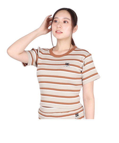 ディーシーシューズ（DC SHOES）TELECO CROPPED ショートスリーブTシャツ 24SULST242303BEW
