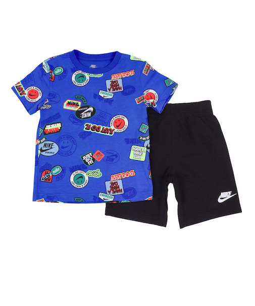 ナイキ（NIKE）ボーイズ NSW AOP FT SHORT 上下セット 86L693-023