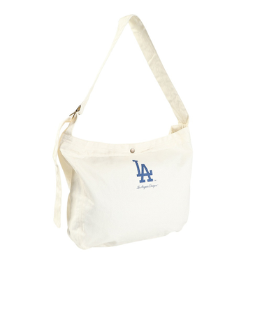 エムエルビー（MLB）キャンバス ショルダーバッグ ロサンゼルス・ドジャース LA-SD27/IVORY