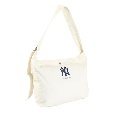 エムエルビー（MLB）キャンバス ショルダーバッグ ニューヨーク・ヤンキース YK-SD27/IVORY