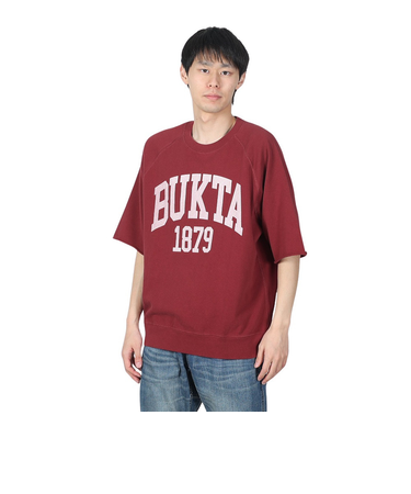 裾リブミニ裏毛 半袖Tシャツ BU2345806:39:WINE