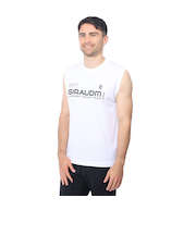 ドライプラスクール シャインブロック メッシュ ノースリーブ CT4S0031-TR863-GRES WHT