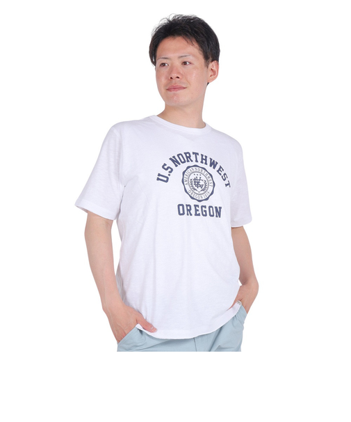 エルケクス(ELKEX)U.S N.W.ORE 半袖クルーネックTシャツ EKM4S10011 WHT