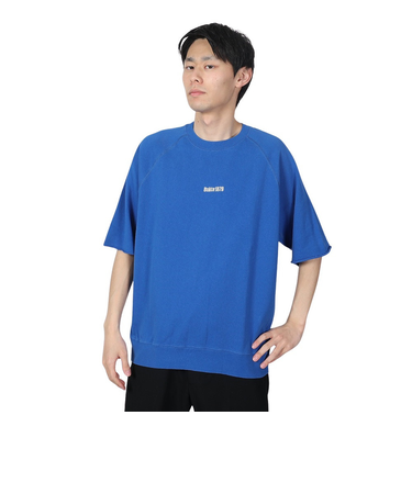裾リブミニ裏毛 半袖Tシャツ BU2345807 74 BLUE