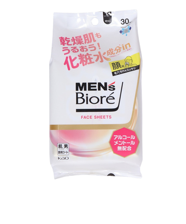メンズビオレ フェイスシート 化粧水成分in マイルドフローラルの香り 30枚入