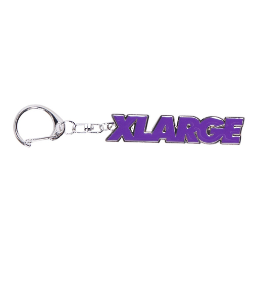 エクストララージ（XLARGE）スタンダード ロゴ キーチェーン 101241054007-PURPLE