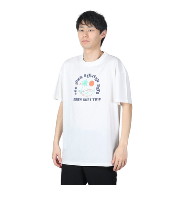 エアボーン（ARBN）ショートスリーブ PALM TREE 半袖 Tシャツ AB24SSM-APP0105-WHT