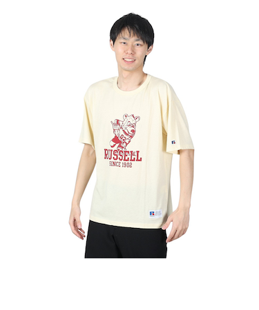 ラッセル（RUSSELL）30S/-アイスホッケー ベア 半袖Tシャツ RBM24S0017 YEL