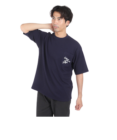 California ポケット付き半袖Tシャツ SL24SSM-APP012-NVY