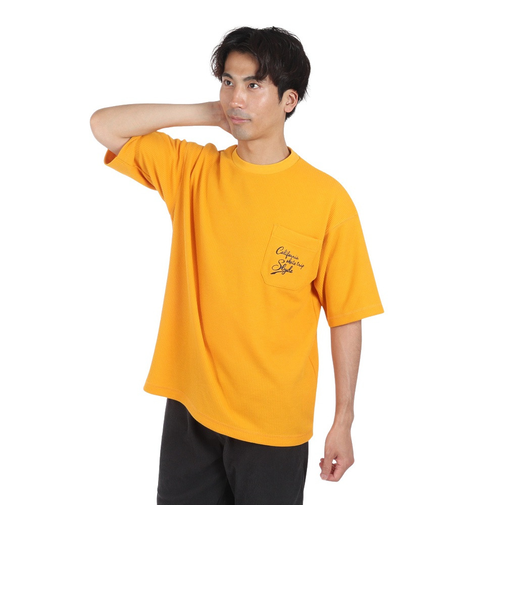 California ポケット付き半袖Tシャツ SL24SSM-APP012-ORG