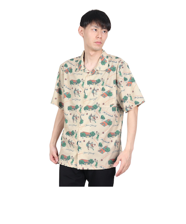 アクター（AKTR）バスケットボールウェア アロハシャツ 124-021010 WH 速乾