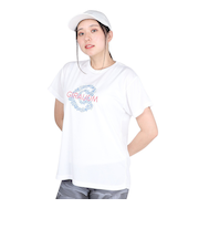 ドライプラス プリント メッシュ 半袖Tシャツ CT4S0096-TR864-GRCD WHT