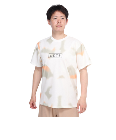 アクター（AKTR）バスケットボールウェア SCRIBBLE AKTRロゴ スポーツ Tシャツ 124-016005 WH 速乾