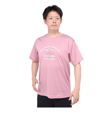 エックスティーエス(XTS)バスケットボールウェア ドライプラス BEGIN WITH THE 半袖Tシャツ 751TS4ES0010PNK 速乾