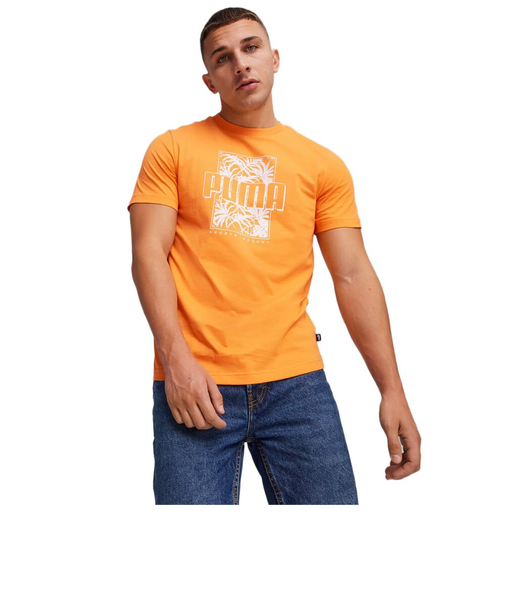 プーマ(PUMA)ESS+ パームリゾートグラフィック 半袖Tシャツ 683080 46 ORG