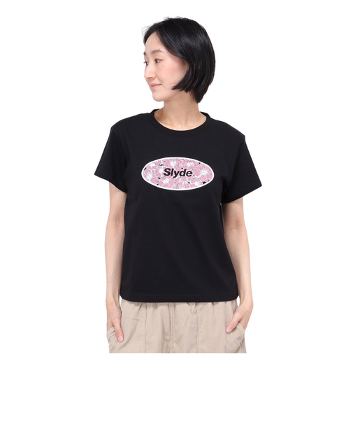 POPPY CIRCLE 半袖Tシャツ SL24SSL-APP001-BLK