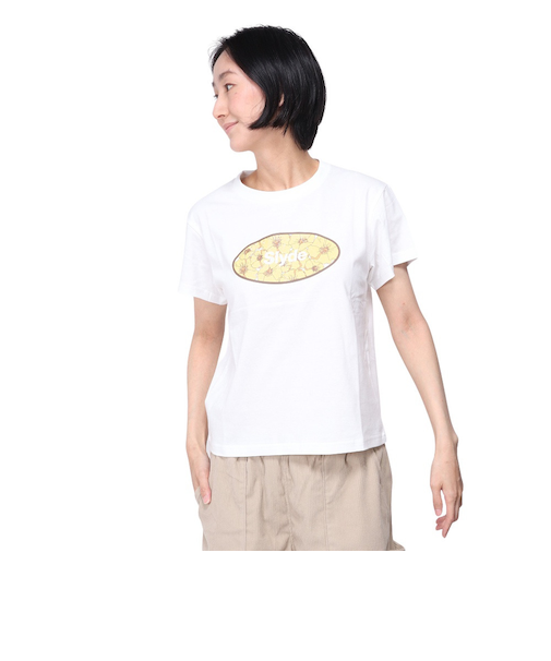 POPPY CIRCLE 半袖Tシャツ SL24SSL-APP001-WHT