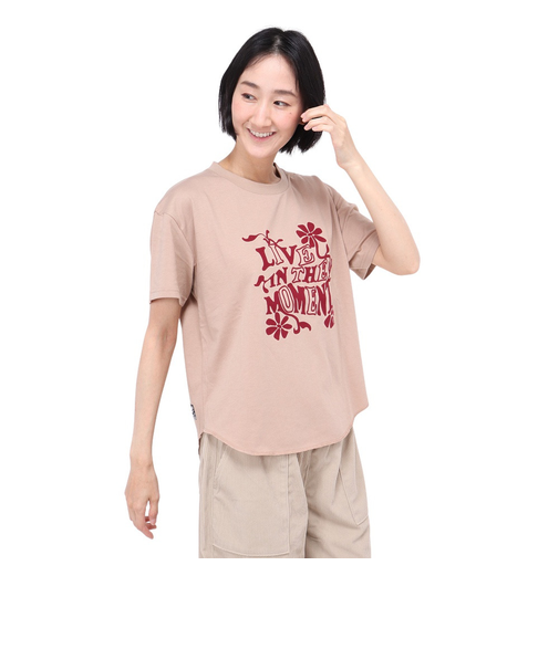 メッセージ プリント 半袖Tシャツ SL24SSL-APP005-BEG