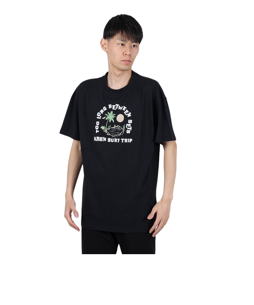 エアボーン（ARBN）ショートスリーブ PALM TREE 半袖 Tシャツ AB24SSM-APP0105-BLK