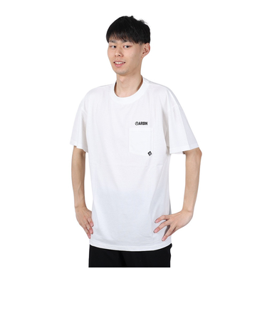 エアボーン（ARBN）FLOWER 半袖Tシャツ AB24SSM-APP0101-WHT