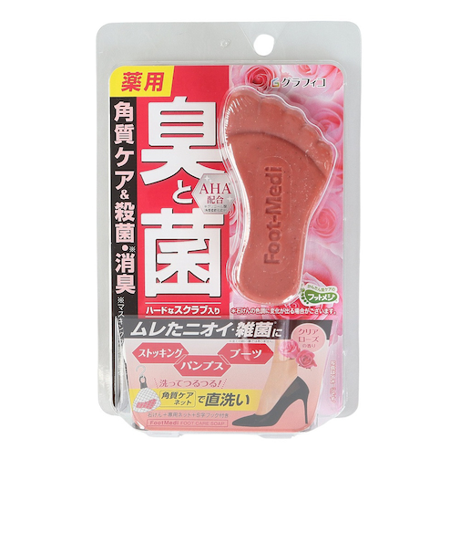 ハートフットメジ 薬用足せっけん クリアローズの香り 65g