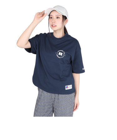 ラッセル（RUSSELL）20S/-RLX フィット Rロゴ Tシャツ RBL24S1016 NVY