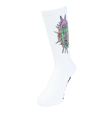 エクストララージ（XLARGE）BARBED ワイヤーロゴ ソックス 101242054009-WHITE