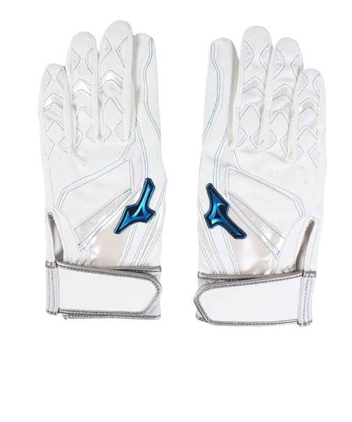ミズノ（MIZUNO）バッティング用グローブ 野球 ウィルドライブ ブルー 両手用 24SS 1EJEA53401