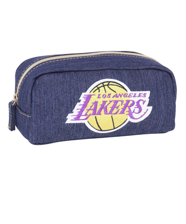 エヌビーエー（NBA）角型ポーチ デニム ロサンゼルス・レイカーズ NBA-041-LA