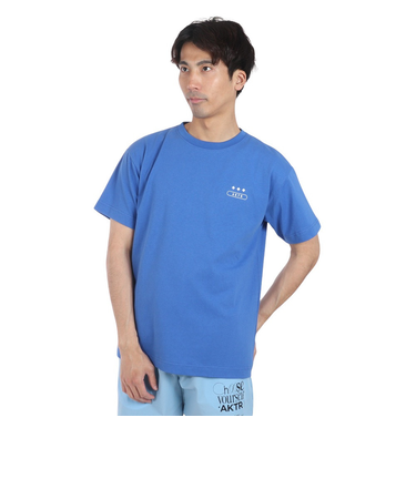 アクター（AKTR）バスケットボールウェア FEEL FREE ショートスリーブ コットン Tシャツ 124-041005 BL