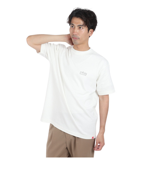 マンハッタンポーテージ（ManhattanPortage）半袖プリントTシャツ 24SS-MP-M579 WHT 1