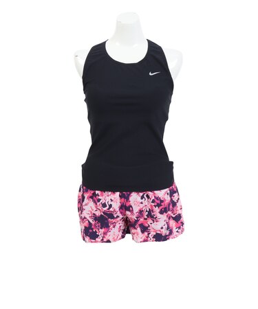 ナイキ（NIKE）フィットネス水着 レディース 水泳 SU24グラフィック 2in1パンツ セパレート 2993111-009 黒