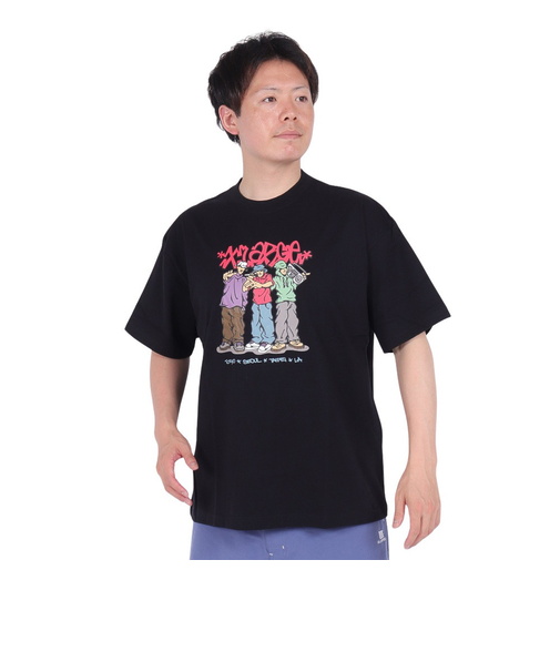 エクストララージ（XLARGE）CITIES ショートスリーブ Tシャツ 101242011017-BLACK