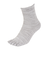 ふくらし ゆるピ丈 クルー丈 5本指 ソックス 37781 GRY