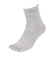 ふくらし ゆるピ丈 クルー丈 5本指 ソックス 37781 GRY