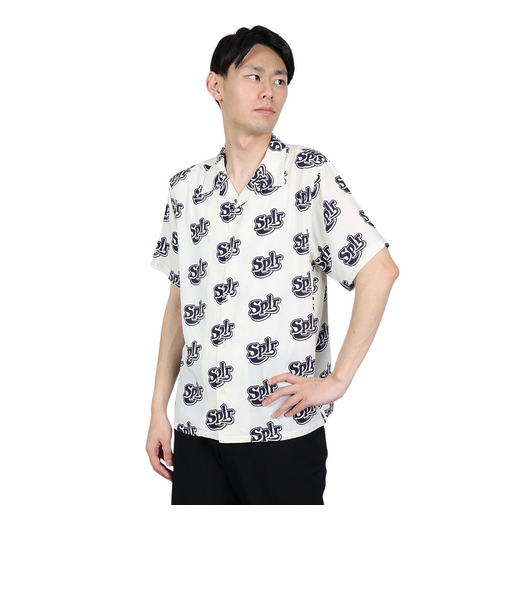 SPLR（SPLR）Allover ロゴ オープン カラー 半袖シャツ 2412-18115-00105