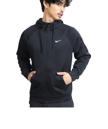 ナイキ（NIKE）サーマフィット フルジップ フィットネスパーカー DQ4831-010 ブラック