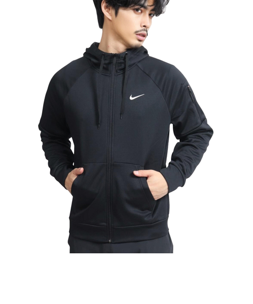 ナイキ（NIKE）サーマフィット フルジップ フィットネスパーカー DQ4831-010 ブラック
