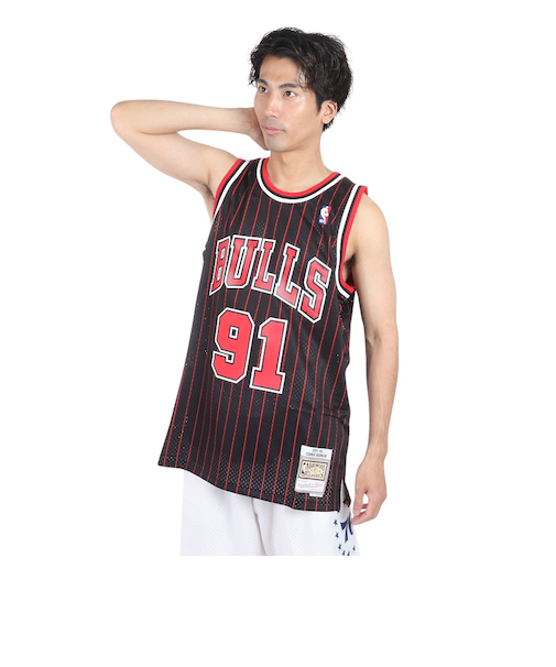 デニス・ロッドマン ブルズ オルタネイト スイングマン ジャージ 1995-96 SMJYGS18150-CBUBLCK