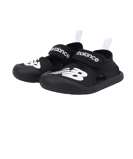 ニューバランス（new balance）ジュニアストラップサンダル CRSRv1 Sandal ブラック SYFCRSA1M 面ファスナー 日常履き 公園 水…