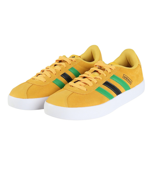 アディダス（adidas）スニーカー VL コート 3.0 マスタード IF4463 カジュアル スポーツシューズ 軽量 クッション性 タウン 町履き