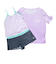 アーノルドパーマー（Arnold Palmer）水着 ジュニア 女の子 ロンパース Tシャツ付 2点セット 363251-24PPL
