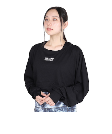 ハーレー（HURLEY）ファントム クロップ タイダイ ボックス ロング スリーブ Tシャツ WUT2421032-BLK