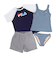 フィラ（FILA）水着 4点セット ジュニア ガールズ ロゴTシャツ付き タンキニ 324602-NV