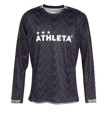 アスレタ（ATHLETA）サッカー フットサルウェア 長袖 グラフィック プラクティスシャツ 2418 BLK