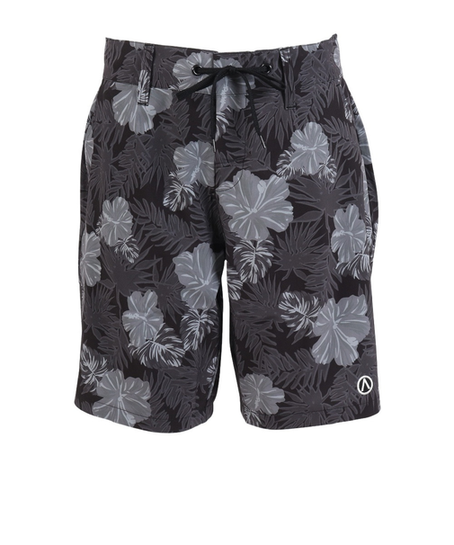 エアボーン（ARBN）水着 海水パンツ フラワー サーフ ショートパンツ 水陸両用 AB24SSM-APP0801BLK